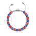 Terre du libre | Cobalt x Cramoisi | Bracelet Verre Double Luciole